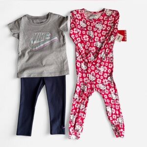 Nike 2-piece set and Red Hello Kitty Pajama bundle